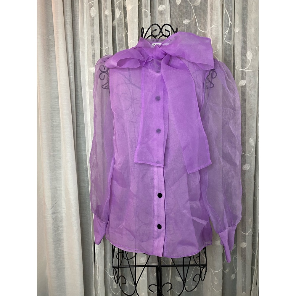 Purple Zara blouse size small